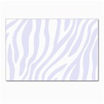 Grey Zebra Vibes Animal Print  Postcards 5  x 7  (Pkg of 10) Front