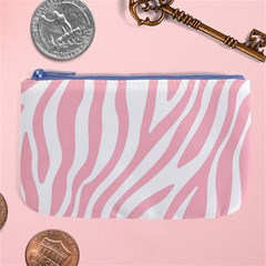 Pink Zebra Vibes Animal Print  Large Coin Purse by ConteMonfrey