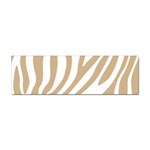 Brown Zebra Vibes Animal Print  Sticker Bumper (100 pack) Front