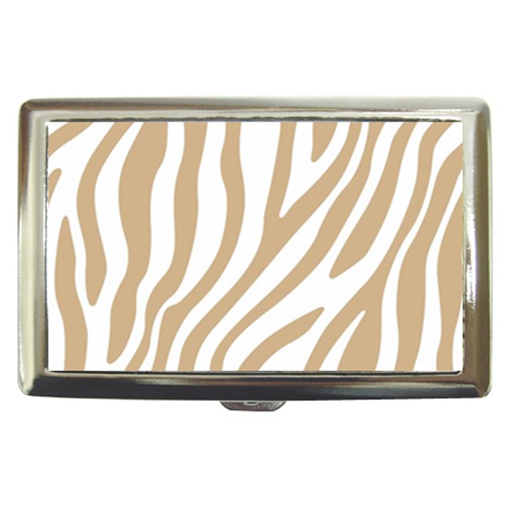 Brown Zebra Vibes Animal Print  Cigarette Money Case