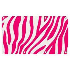 Pink Fucsia Zebra Vibes Animal Print Banner And Sign 7  X 4  by ConteMonfrey