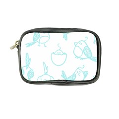 Birds Seamless Pattern Blue Coin Purse by ConteMonfrey