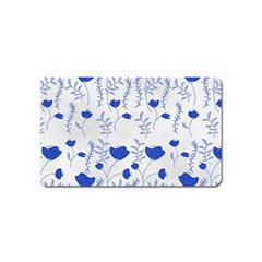 Blue Classy Tulips Magnet (name Card) by ConteMonfrey