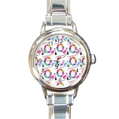 Manicure Round Italian Charm Watch by SychEva