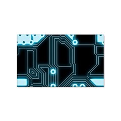 A Completely Seamless Background Design Circuitry Sticker Rectangular (100 Pack) by Amaryn4rt