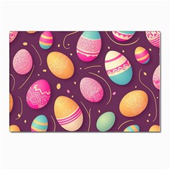 Easter Eggs Egg Postcards 5  X 7  (pkg Of 10) by Ravend