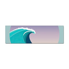 Tsunami Tidal Wave Wave Minimalist Ocean Sea 4 Sticker Bumper (10 Pack) by Wegoenart