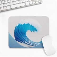 Wave Tsunami Tidal Wave Ocean Sea Water Small Mousepad by Wegoenart