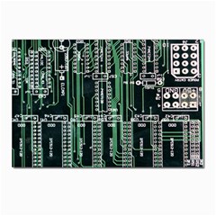 Printed Circuit Board Circuits Postcard 4 x 6  (pkg Of 10) by Celenk