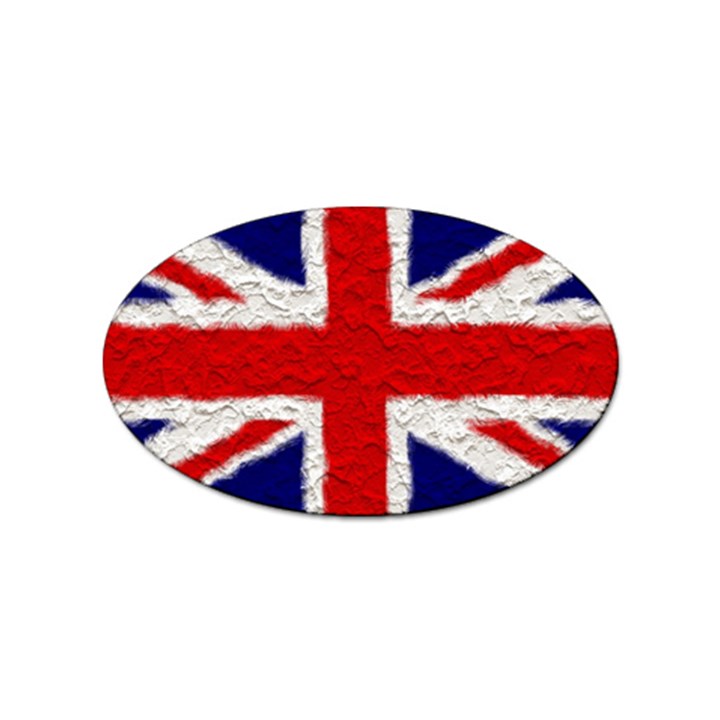 Union Jack Flag National Country Sticker Oval (10 pack)