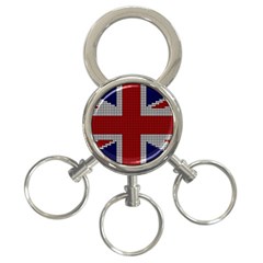 Union Jack Flag British Flag 3-ring Key Chain by Celenk