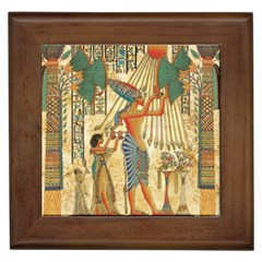 Egyptian Man Sun God Ra Amun Framed Tile by Celenk