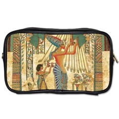 Egyptian Man Sun God Ra Amun Toiletries Bag (two Sides) by Celenk