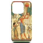 Egyptian Man Sun God Ra Amun iPhone 14 Pro Black UV Print Case Front