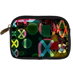 Abstract Color Texture Creative Digital Camera Leather Case by Uceng