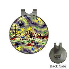 Abstract Arts Psychedelic Art Experimental Hat Clips With Golf Markers by Uceng