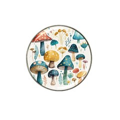 Mushroom Forest Fantasy Flower Nature Hat Clip Ball Marker by Uceng