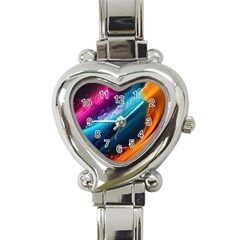 Abstract Art Artwork Heart Italian Charm Watch by Uceng