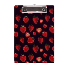 Watercolor Strawberry A5 Acrylic Clipboard by SychEva