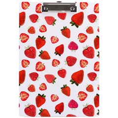 Strawberries A4 Acrylic Clipboard by SychEva