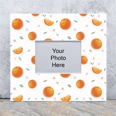 Oranges White Wall Photo Frame 5  X 7  by SychEva