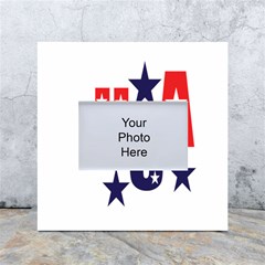 Usa Stars Fourth Of July Symbol America Usa Stars White Box Photo Frame 4  X 6  by Wegoenart