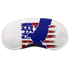 Usa Flag Eagle Symbol American Bald Eagle Country Sleeping Mask by Wegoenart