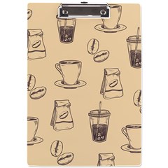 Coffee-56 A4 Acrylic Clipboard by nateshop