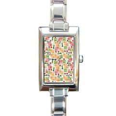 Vegetables Rectangle Italian Charm Watch by SychEva