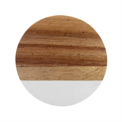 Vegetables Marble Wood Coaster (round) by SychEva