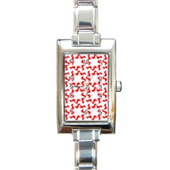 Lonely T-rex Dinosaur Dinosaur Game Pattern Rectangle Italian Charm Watch by Ravend