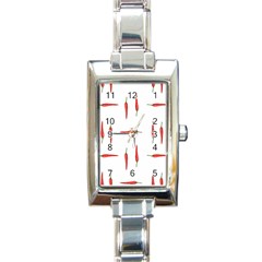 Pepper Rectangle Italian Charm Watch by SychEva