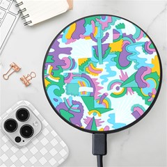 Pattern Hotdogtrap Wireless Fast Charger(black) by Salman4z