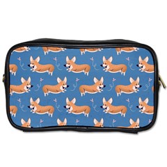 Corgi Patterns Toiletries Bag (two Sides) by Salman4z