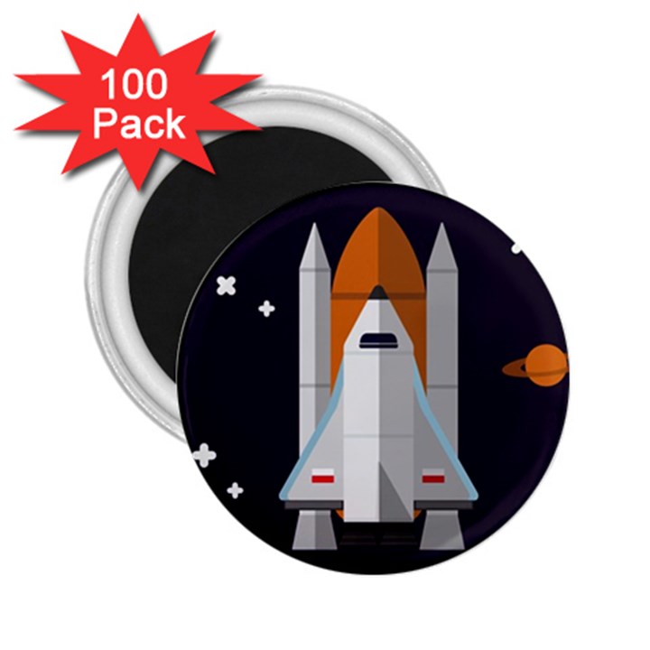 Rocket Space Universe Spaceship 2.25  Magnets (100 pack) 