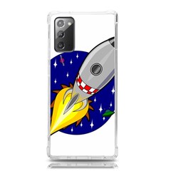 Rocket Ship Launch Vehicle Moon Samsung Galaxy Note 20 Tpu Uv Case by Salman4z