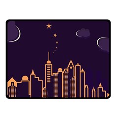 Skyscraper Town Urban Towers Fleece Blanket (small) by Salman4z