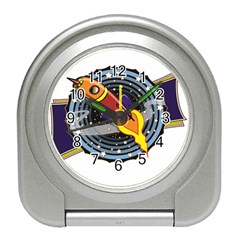 Rocket Space Clipart Illustrator Travel Alarm Clock by Salman4z