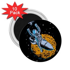 Astronaut Planet Space Science 2 25  Magnets (10 Pack)  by Salman4z