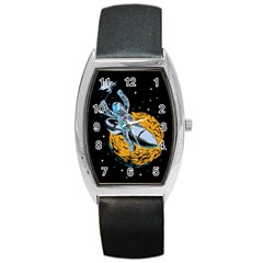 Astronaut Planet Space Science Barrel Style Metal Watch by Salman4z