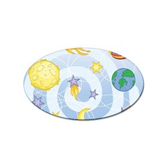 Science Fiction Outer Space Sticker Oval (100 Pack) by Salman4z