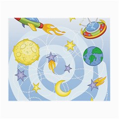 Science Fiction Outer Space Small Glasses Cloth by Salman4z