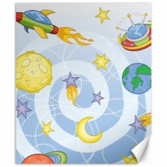 Science Fiction Outer Space Canvas 8  X 10  by Salman4z