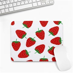 Seamless Pattern Fresh Strawberry Small Mousepad by Salman4z