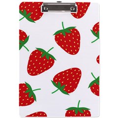 Seamless Pattern Fresh Strawberry A4 Acrylic Clipboard by Salman4z