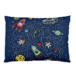 Cat Cosmos Cosmonaut Rocket Pillow Case 26.62 x18.9  Pillow Case