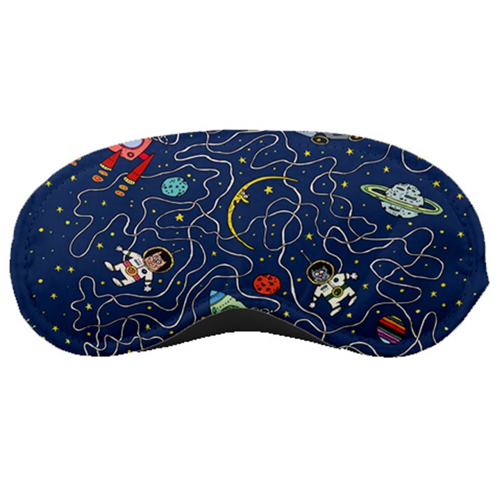 Cat Cosmos Cosmonaut Rocket Sleeping Mask