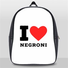 I Love Negroni School Bag (large) by ilovewhateva