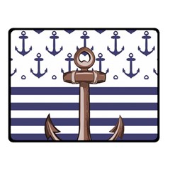 Anchor Background Design Fleece Blanket (small) by Salman4z