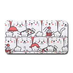 Cute Cat Chef Cooking Seamless Pattern Cartoon Medium Bar Mat by Salman4z